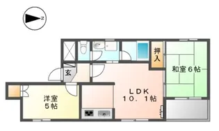 コーポラスYUTAKA【00201号室】の間取り