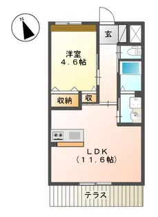 アリュール【1階】の間取り