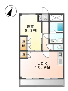 アローウェルス【1階】の間取り