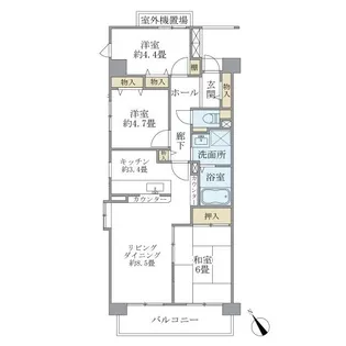 コーポレート鷺沼【2階】の間取り
