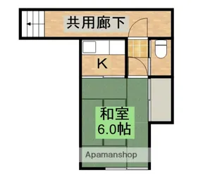 高橋アパート【2号室】の間取り