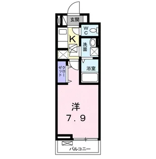 VILLA COLLINA【1階】の間取り