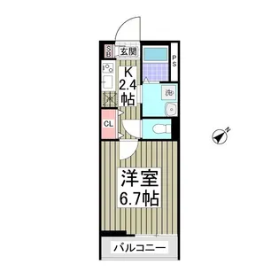 グリュック柿生【3階】の間取り