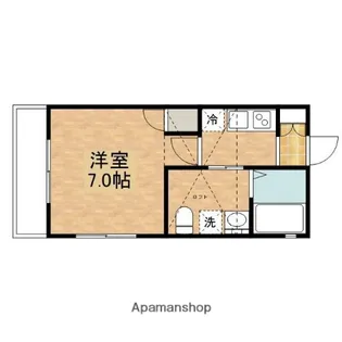 アノンテラス枡形【3階】の間取り
