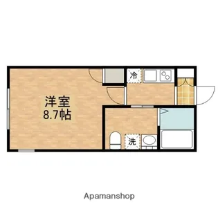 アノンテラス枡形【1階】の間取り
