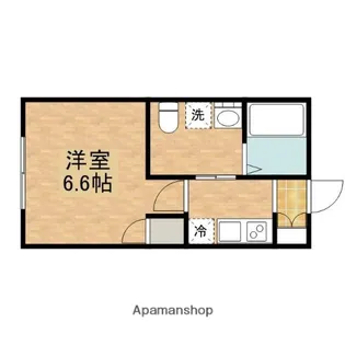 アノンテラス枡形【1階】の間取り