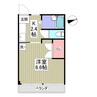 パールハイム 川崎【1階】の間取り