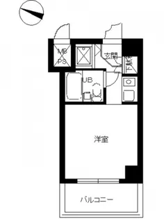 スカイコートパシフィック川崎【605号室号室】の間取り