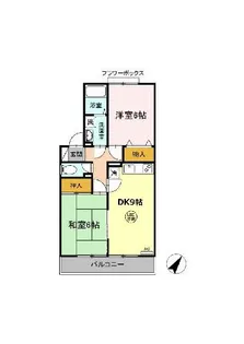 ヒルサイドタウン AB【1階】の間取り