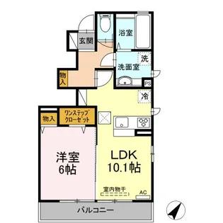 ルミエール A【1階】の間取り