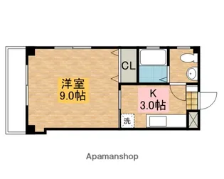 ヴィラヴェルテ【201号室】の間取り