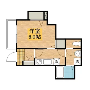 カンフルツリーハウス【1階】の間取り