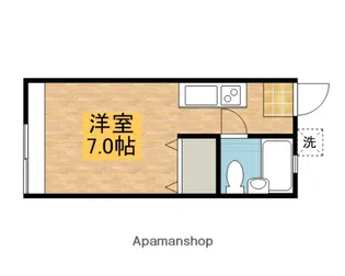 1Rの間取り画像