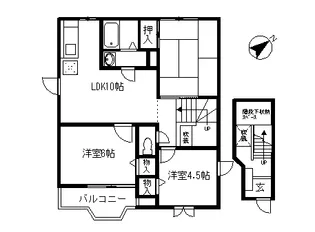 クレストメゾンⅤ【2階】の間取り