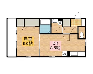ペアガーデン【201号室】の間取り