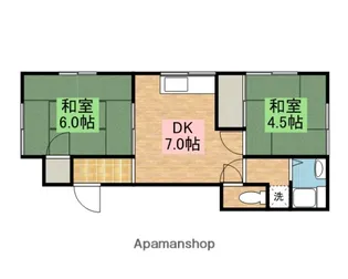 原島ハイツA【3号室】の間取り