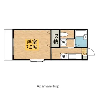 ラメゾンドランジュ【105号室】の間取り