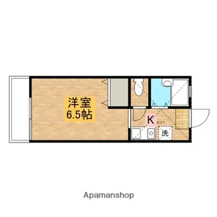 カーサフローラB棟【103号室】の間取り