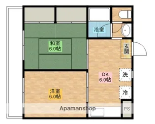 湧玉ビレッジ【2階】の間取り