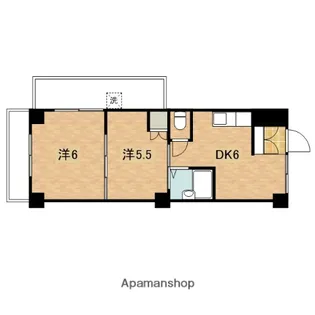 岩村ビル【401号室】の間取り