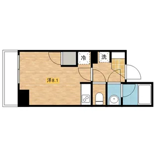 レジディア川崎【11階】の間取り