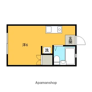 第5メゾン【102号室】の間取り