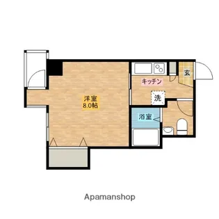 1Kの間取り画像