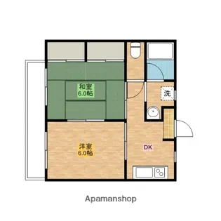 サンハイツ梶山【2階】の間取り