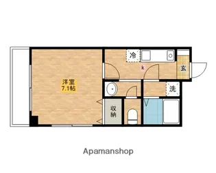 CRANE HILL SIDE【401号室】の間取り