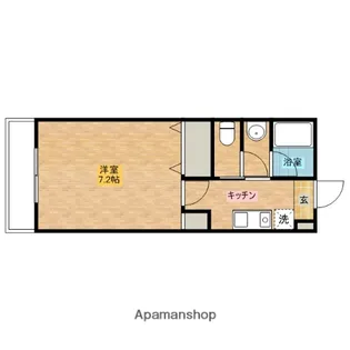 ヴィラージュ グランドゥイル【102号室】の間取り