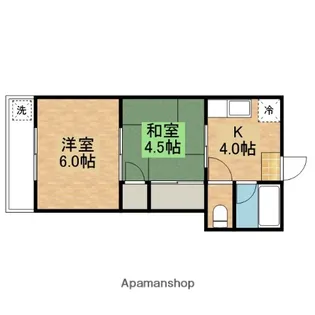 グリーンハイツ【101号室】の間取り