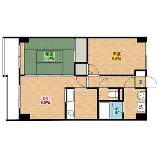 エクセルシオ【8階】の間取り