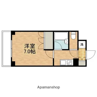 1Kの間取り画像