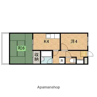 小嶋ハイツ【203号室】の間取り