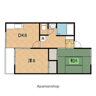 ロイヤル天水【103号室】の間取り
