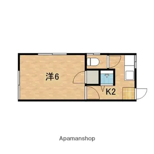 コーポ富士【2階】の間取り