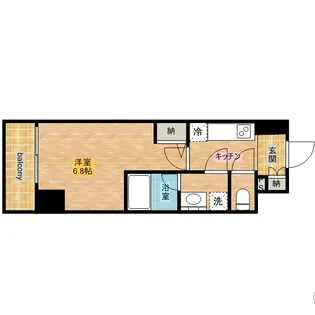 ZOOM川崎SECOND【12階】の間取り