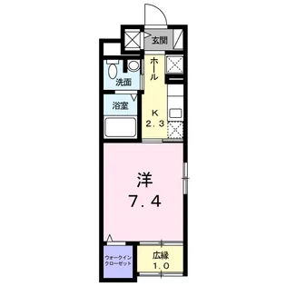 メゾンド・ファベル【1階】の間取り