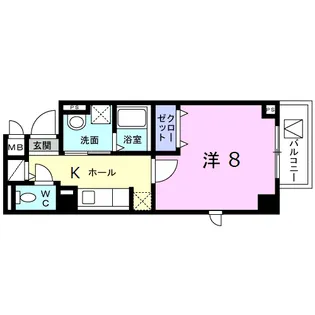 プラム平間【2階】の間取り