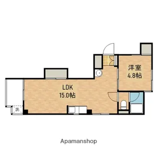 タカノフラット【501号室】の間取り