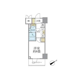 レスピール川崎【11階】の間取り