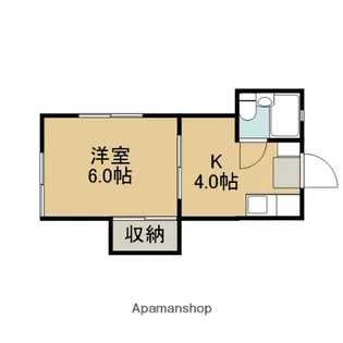 コーポ南加瀬【101号室】の間取り