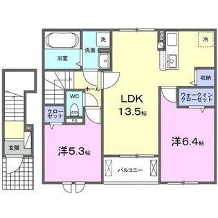 ルナ・クレイン【2階】の間取り