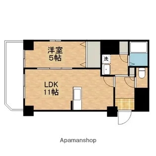 ヨコハマベイダイアモンドストリーム【5階】の間取り