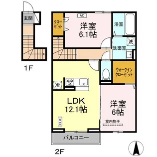 BELL RUN【2階】の間取り