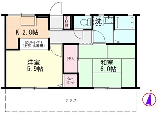 神奈川県川崎市宮前区神木本町1丁目【アパート】の間取り