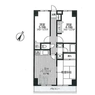 ルミエール山本【4階】の間取り