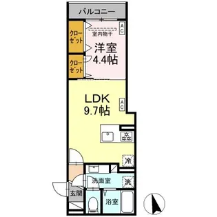 D’BLESS横濱赤門通り【3階】の間取り