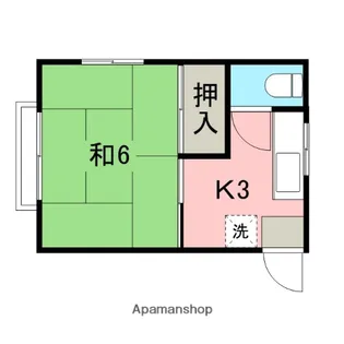片野ハイツ【2階】の間取り
