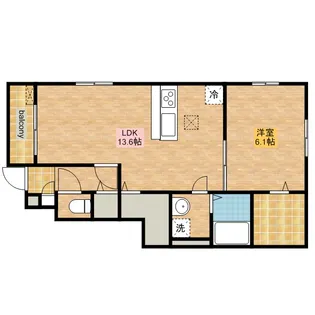 カーサ イデアル【1階】の間取り